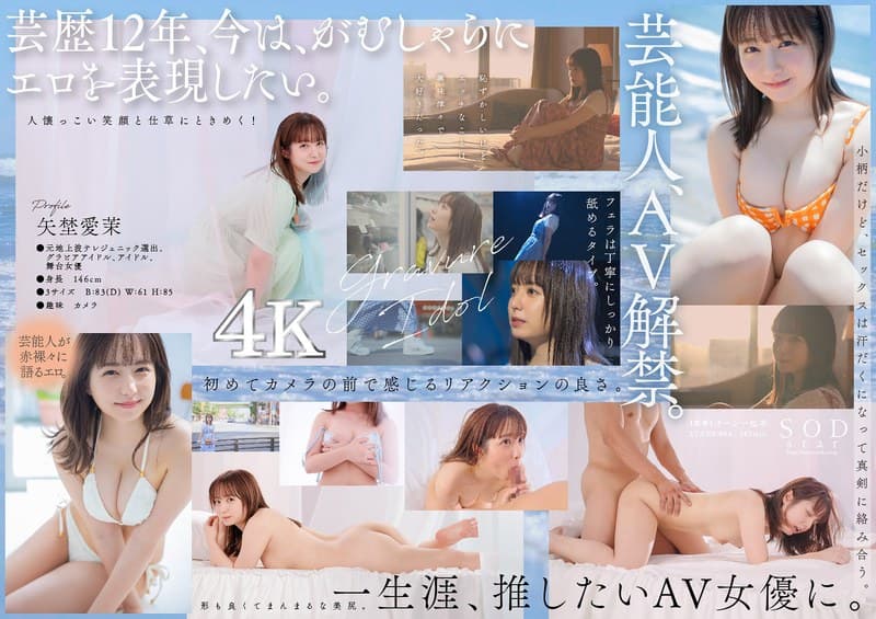 矢埜愛茉 芸能人 矢埜愛茉 AV DEBUT【圧倒的4K映像でヌク！】 デビュー作 パッケージ画像