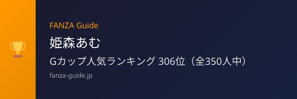 姫森あむ FANZA Guide人気ランキング