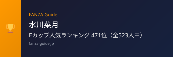 水川菜月 FANZA Guide人気ランキング